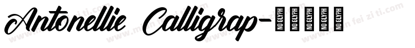 Antonellie Calligrap字体转换